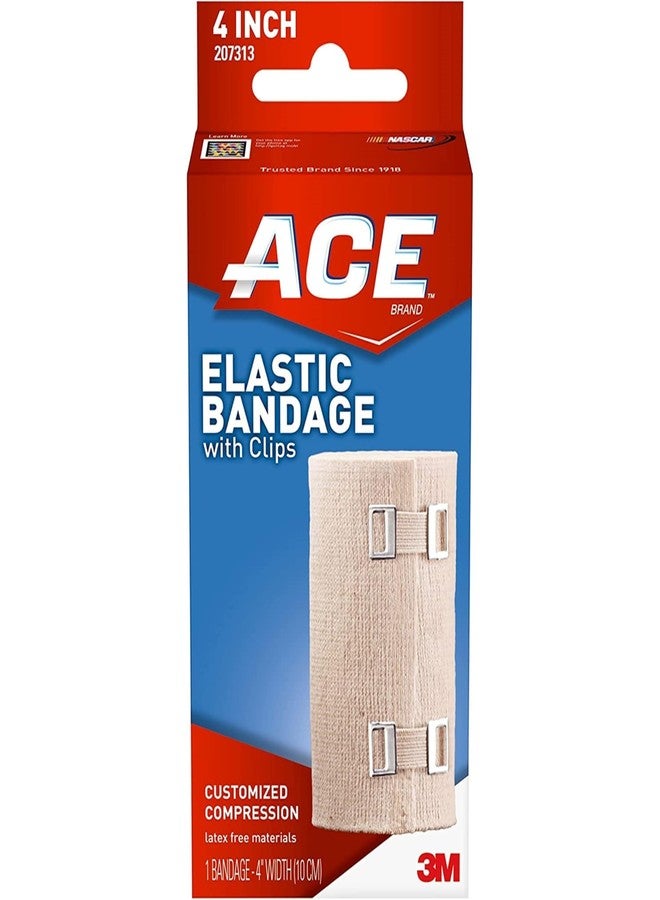 Gamenote Ace Ace Elastic Bandage With Clips 4 Inch, 3 Count (Pack of 1) - Image 1